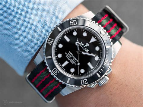 rolex sub schwarz nato|rolex submariner watch.